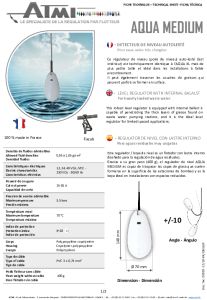 AQUA MEDIUM Regulator Technical Data Sheet