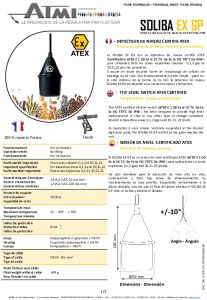 SOLIBA EX GP ATEX certified tilt level switch