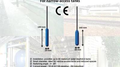 Small diameter float level switches TUBA
