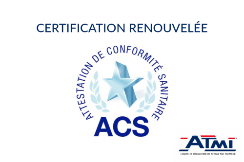 ACS Certification Renewal for ATMI Drinking Water Level Detectors